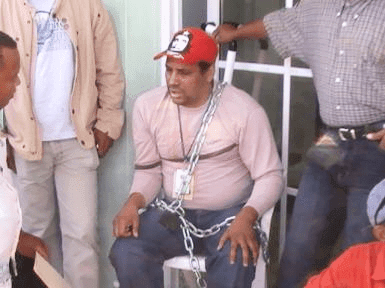 Periodistas de Dajabón se encadena 3 Periodistas de Dajabón se encadena