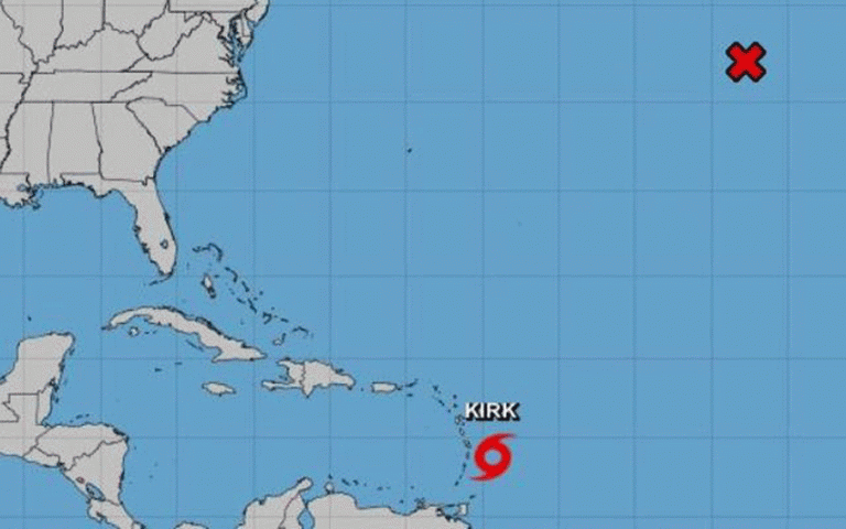 Kirk se acerca a las Antillas Menores con riesgo de inundaciones y deslaves