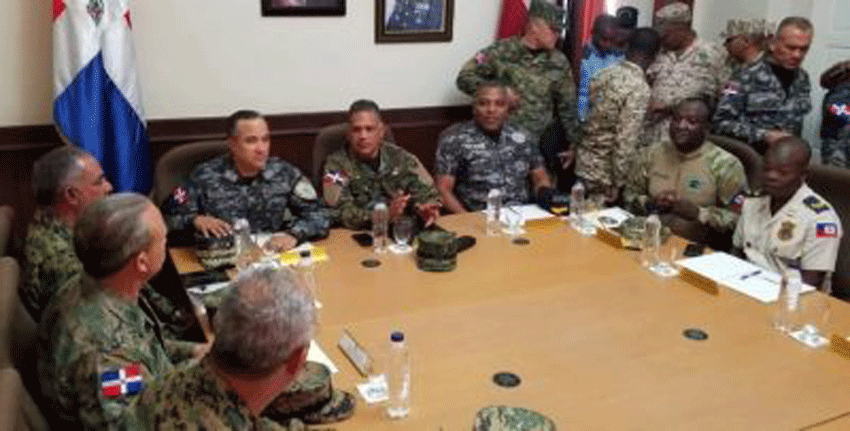 Mandos militares de RD y Haití tratan garantizar seguridad en la frontera 1 Reunion RD Haití