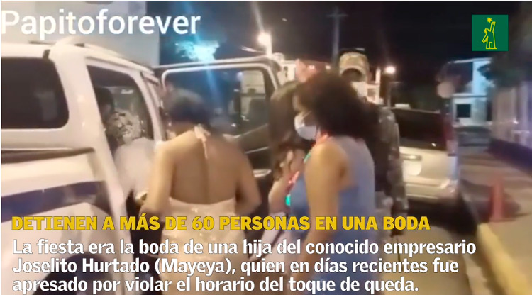 Agentes policiales suspenden boda y apresan a 60 personas en La Vega 1 PN suspende boda en La Vega FE