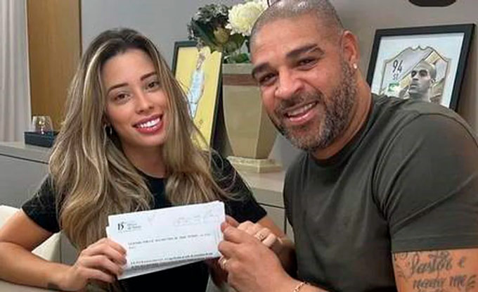 Adriano se casó y se separó tras 24 días: la insólita historia vinculada a la selección de Brasil en el Mundial Qatar 2022 que llevó a la ruptura 1 Adriano Micaela separacion FE