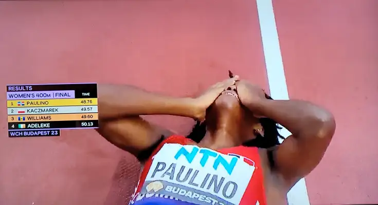 Paulino campeona Budapest atletismo 1