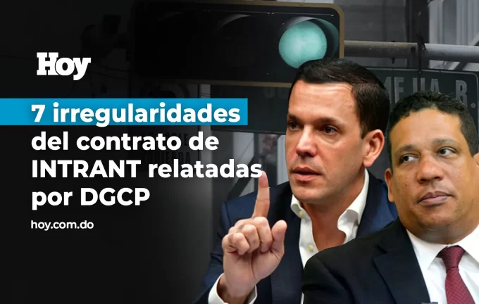7 irregularidades del contrato entre INTRANT y empresa sobre semáforos inteligentes relatadas por Compras y Contrataciones 1 INTRANT e1698779091801