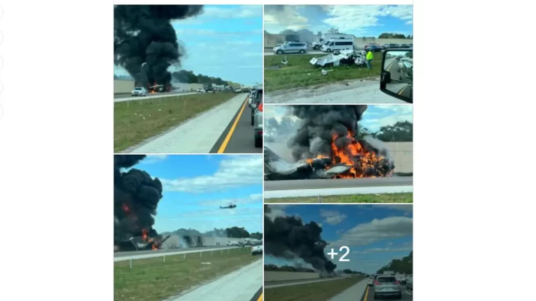 Una avioneta con cinco personas a bordo se estrella contra un vehículo en Florida