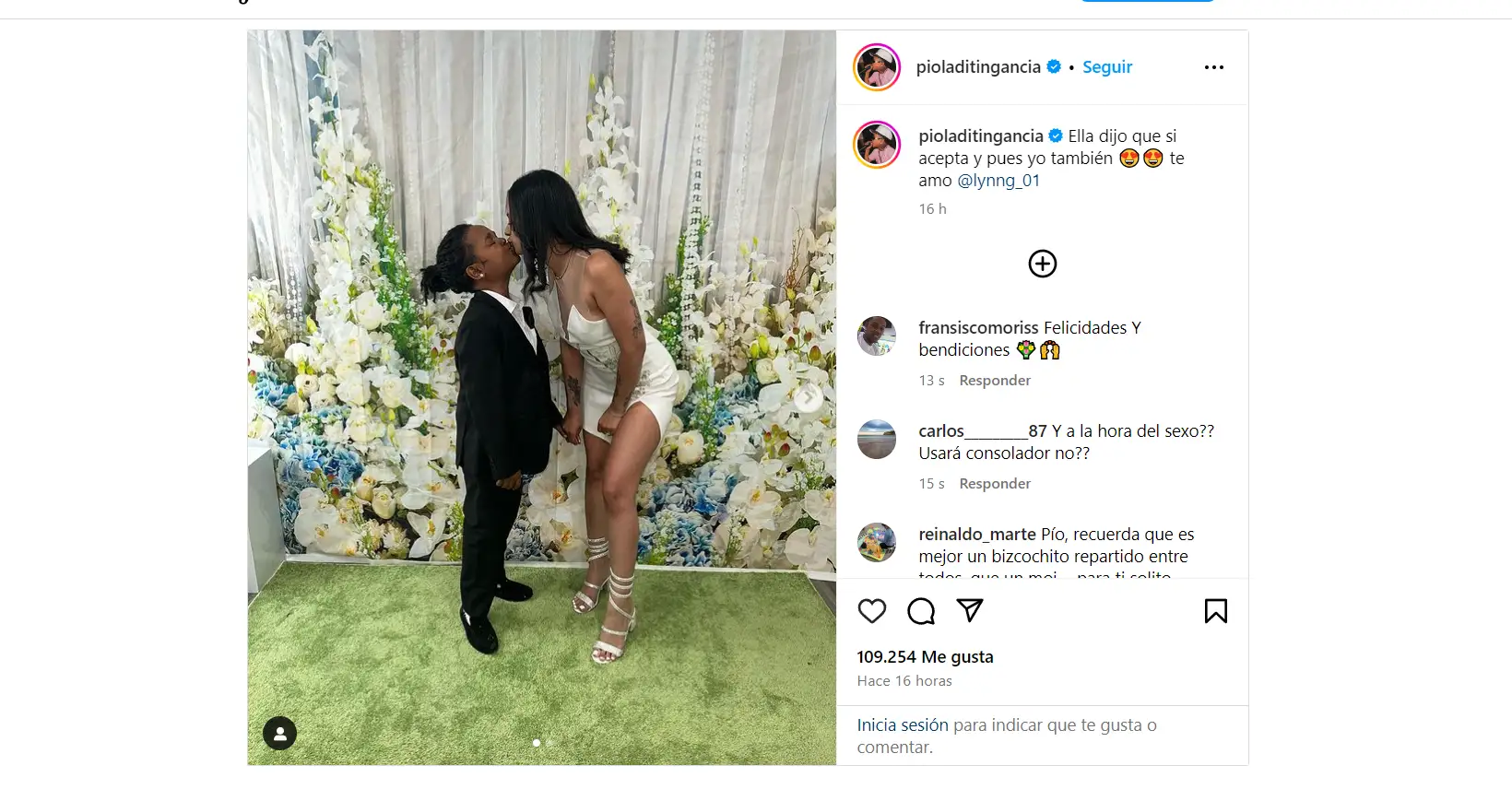 El influencer Pio "La Ditingancia" contrae matrimonio 2 Pio La Ditingancia y su novia Lynn 2 FE
