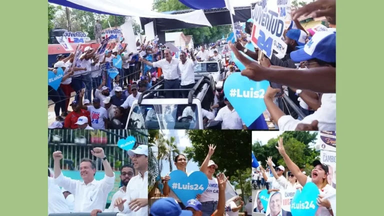 Los corazones azules; la creativa forma de promover a Luis Abinader que se viralizó
