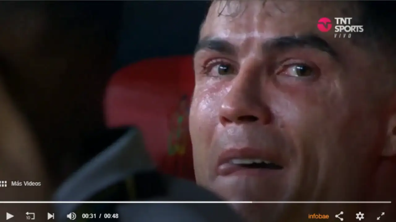 Cristiano Ronaldo llanto desconsolado FE