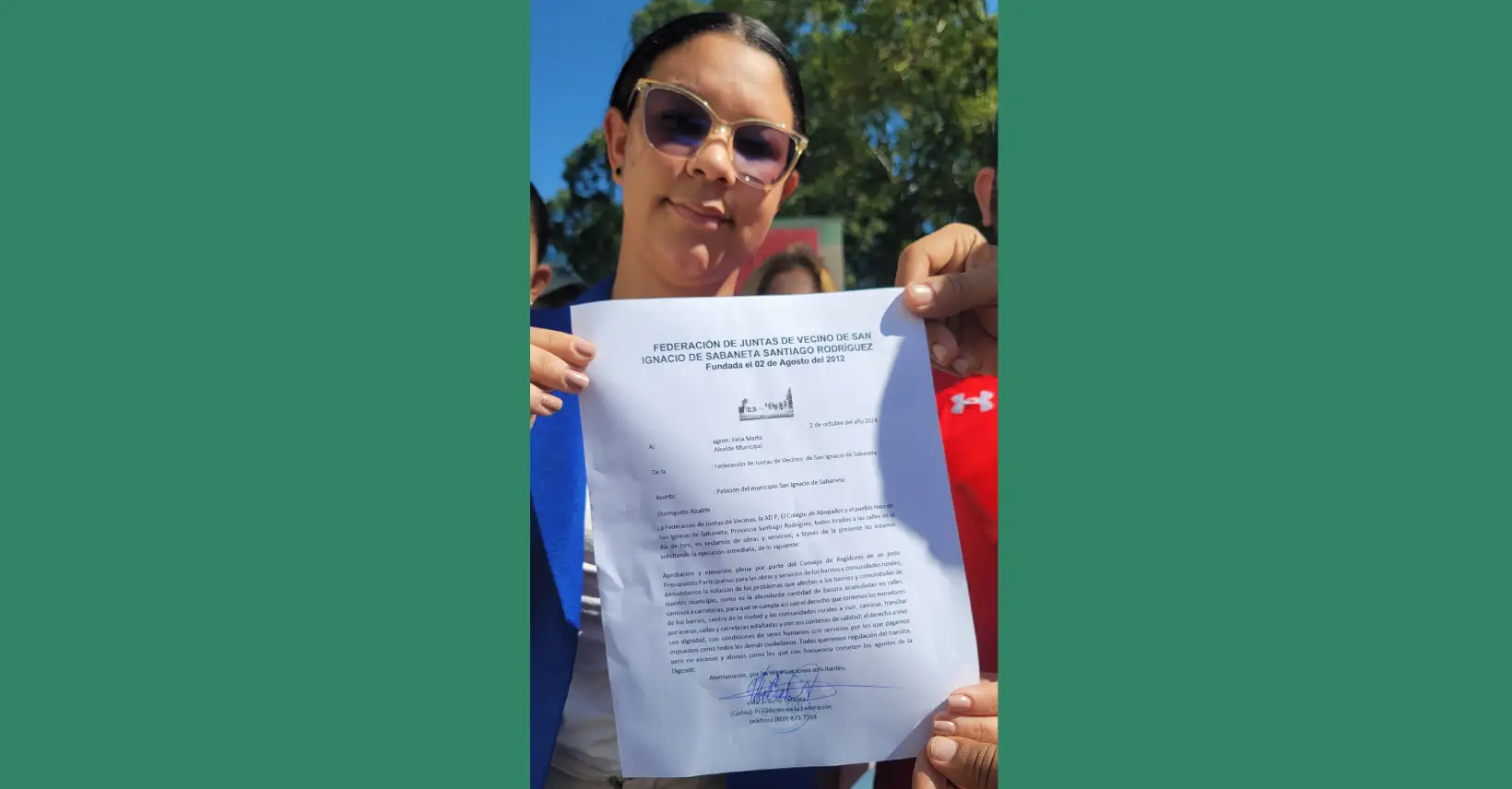Video - La Junta de Vecinos de Sabaneta entrega comunicación al Ayuntamiento Municipal de Sabaneta 2 Comunicacion ayuntamiento