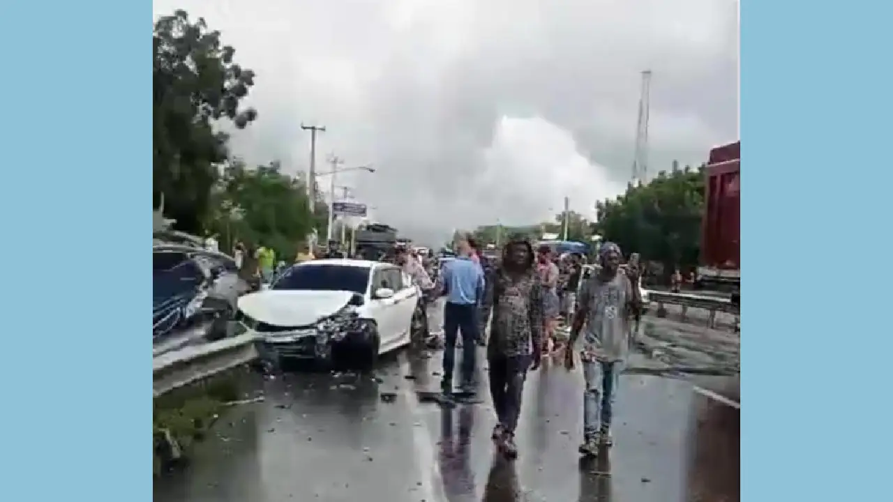 Accidente autopista Joaquin Balaguer FE