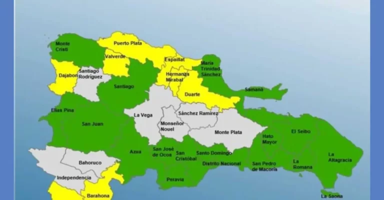 COE mantiene en alerta a 25 demarcaciones por incidencia de tormenta Rafael y vaguada
