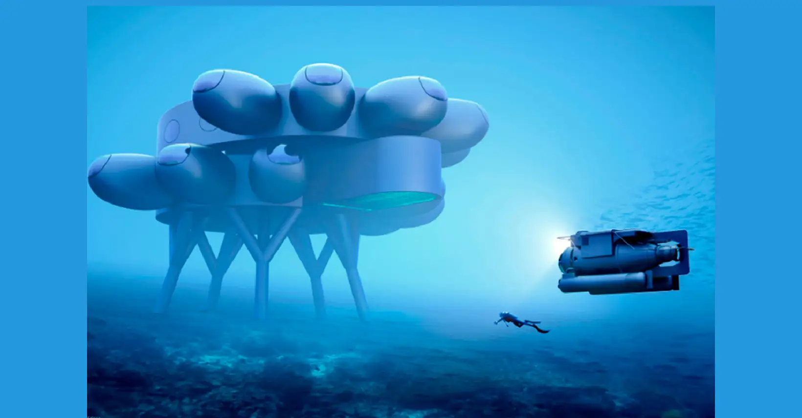 Video - Seis científicos y más de 40 días bajo el mar: China está desarrollando una estación espacial submarina a más de 2.000 metros de profundidad 1 Estacion Espacial submarina China FE