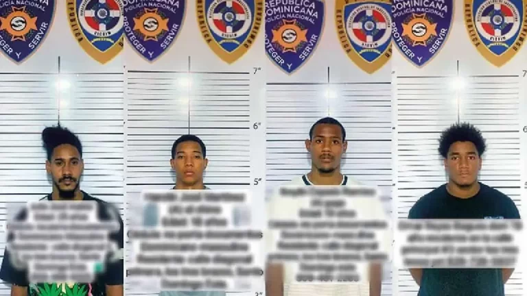 Imagen difundida por la Policía Nacional de cuatro de los acusados de violación sexual contra la adolescente. (FUENTE EXTERNA)