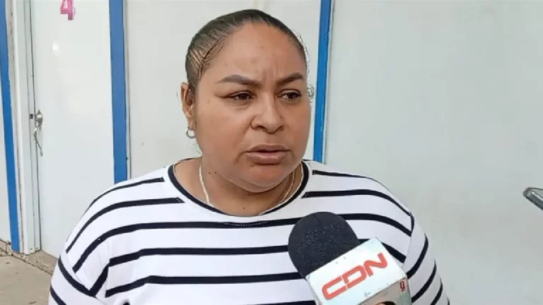 Yohanny Diloné, pareja de Modesto Marmolejos, encontrado muerto en el canal de riego de Jicomé, en Valverde. (DIARIO LIBRE/ANEUDY TAVÁREZ)