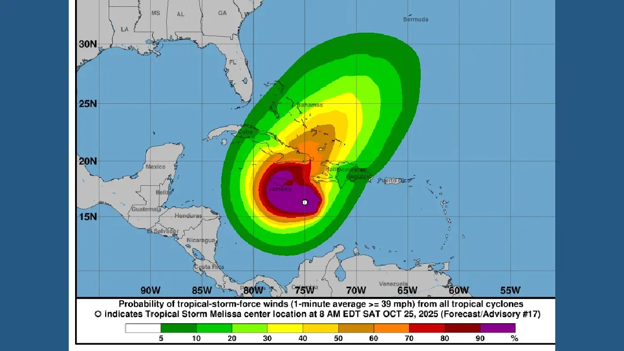 Melissa ya es huracán y podría intensificarse, informó el CNH 1 Melissa huracan FE