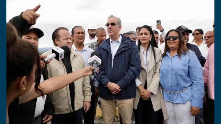 Presidente Luis Abinader supervisó las presas de Monción, Santiago, La Vega y el bajo Yuna