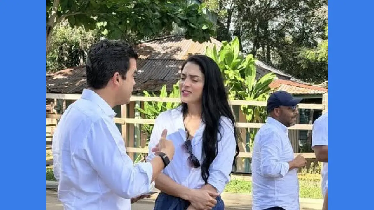 Gobernadora y director de INAPA supervisan avances del Acueducto Múltiple Monción–Sabaneta 1 Wellington Arnaud - director ejecutivo del Instituto Nacional de Aguas Potables y Alcantarillados (Inapa) y Glehany Azcona gobernadora de Santiago Rodríguez.