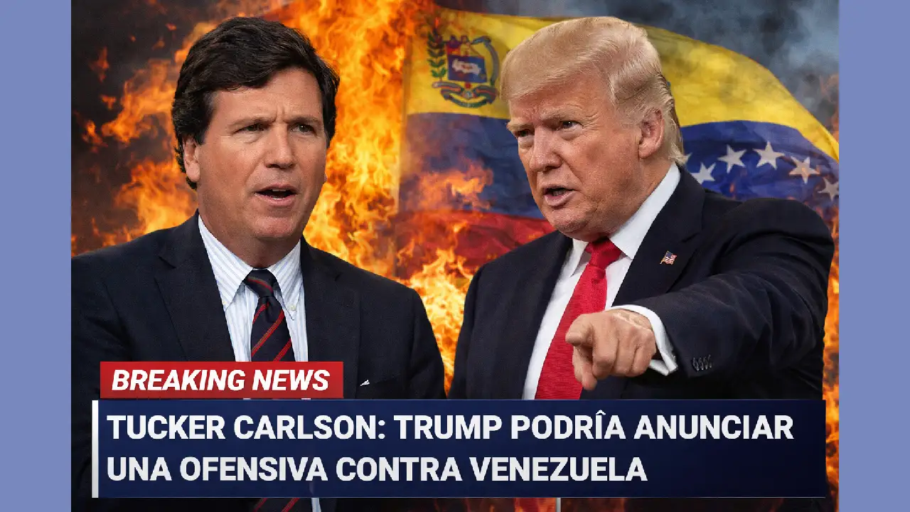 Tucker Carlson afirma que Trump podría anunciar una ofensiva contra Venezuela 1 Tucker Carlson y Donald Trump.