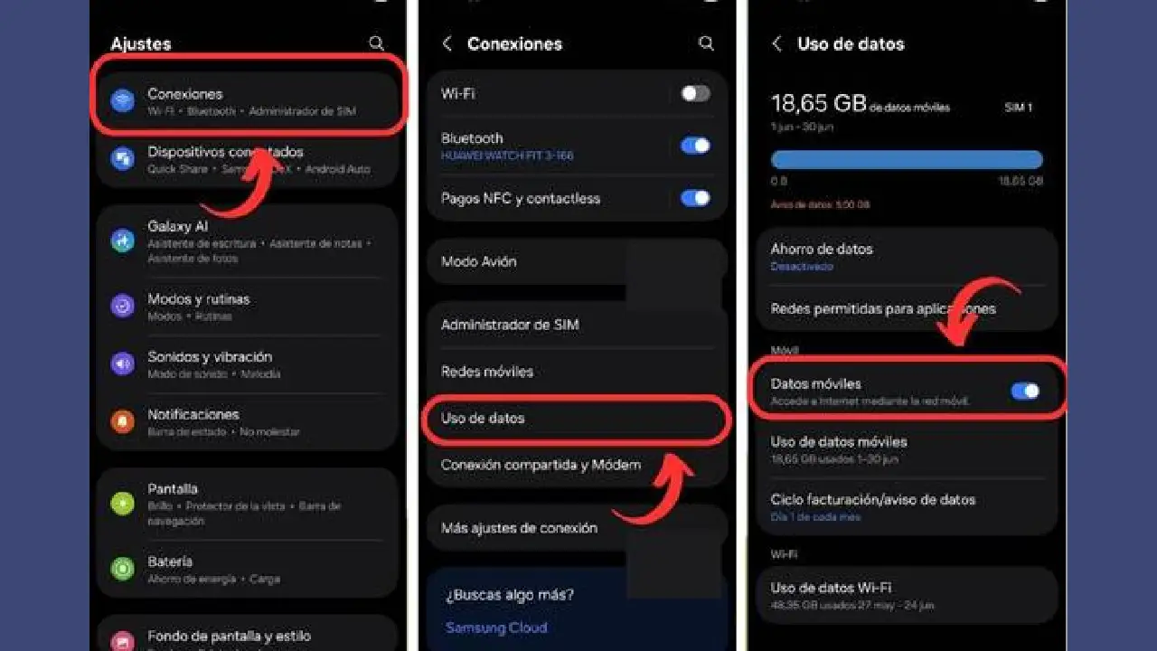 Cómo desactivar datos móviles en Android paso a paso