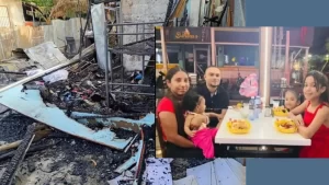Así quedó la casa donde vivía esta familia exterminada la madrugada de este martes por un voraz incendio 3 incendio en Mao