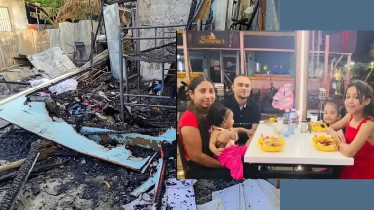 Así quedó la casa donde vivía esta familia exterminada la madrugada de este martes por un voraz incendio 9 incendio en Mao