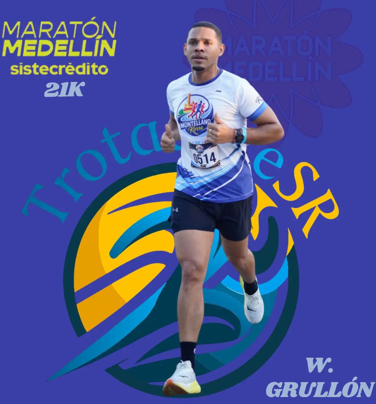 Santiagorrodriguense Wilmi Grullón participa en la Media Maratón de Medellín 2 Wilmi Grullón