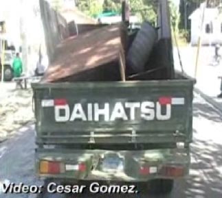 Detienen dos camiones con hierros robados en la Cruz de Manzanillo (+ vídeo)