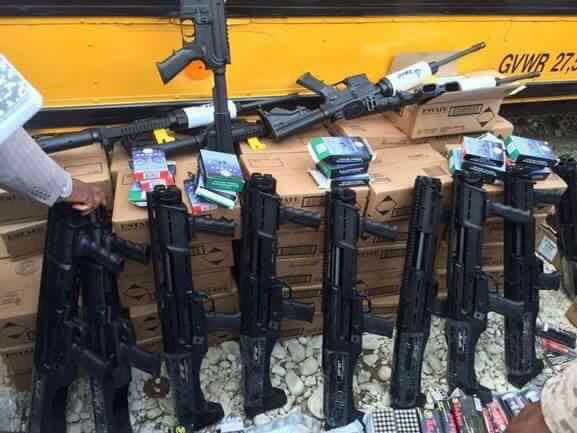 portar armas prohibido