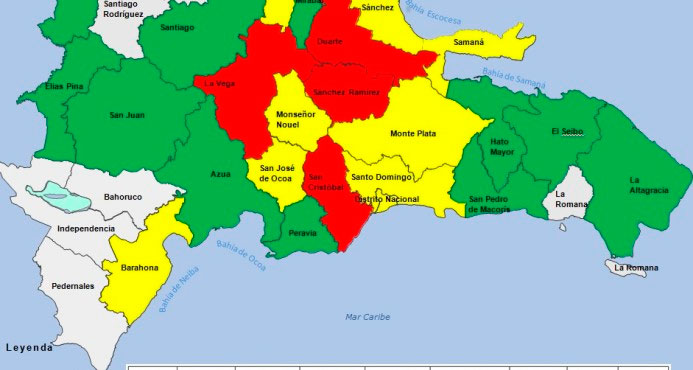 El COE aumenta a cuatro las provincias en alerta roja 5 El COE aumenta a cuatro las provincias en alerta roja