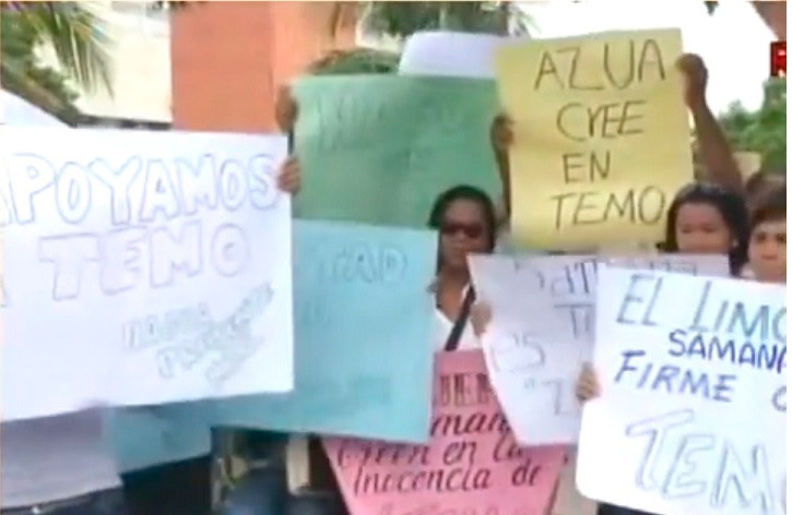 Se manifiestan frente a Suprema Corte reclamando liberten a Temo Montás