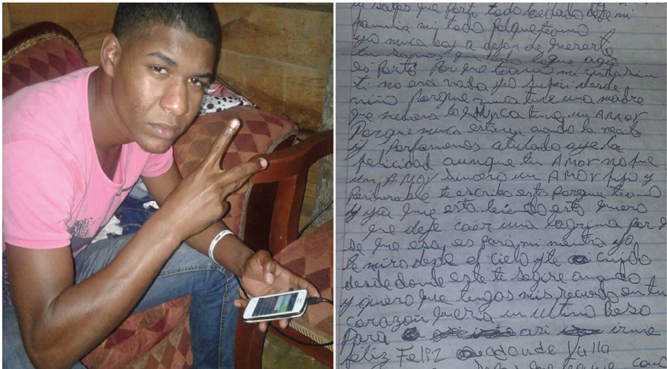 Joven sale de su casa y deja 3 cartas con aparente intento suicida 1 joven suicida