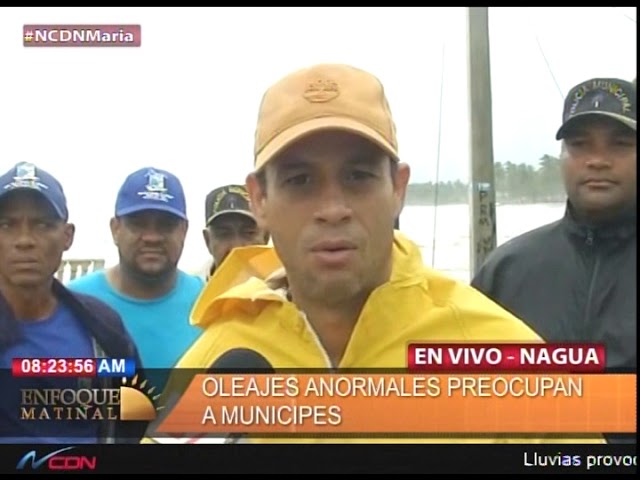(Video) Mar penetra a poblado de Nagua por huracán María