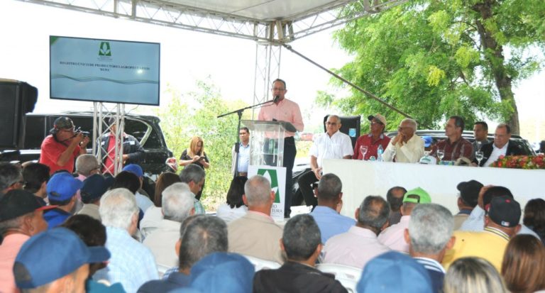 Agricultura lanza registro único de productores a la Línea Noroeste