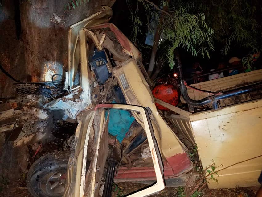 Accidente camioneta Caimito