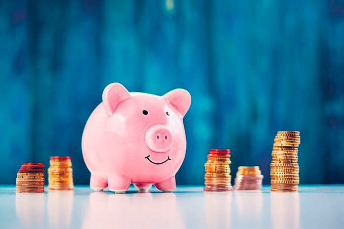 Ahorro moneda cerdo FE