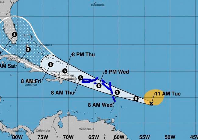 República Dominicana sentiría los efectos de depresión tropical #9 el jueves 5 República Dominicana sentiría los efectos de depresión tropical #9 el jueves