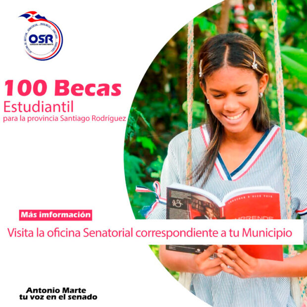 Oficina Senatorial Antonio Marte, anuncia beca estudiantil