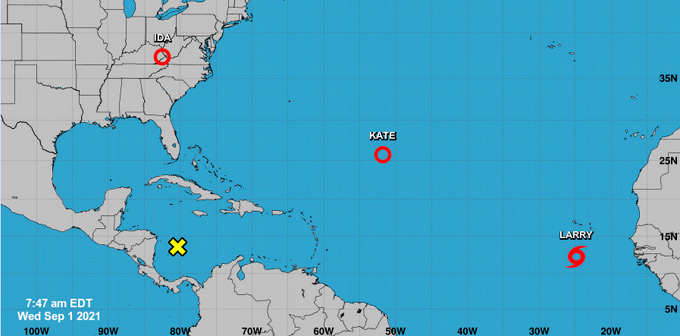 Se forma la tormenta tropical Larry 3 Se forma la tormenta tropical Larry
