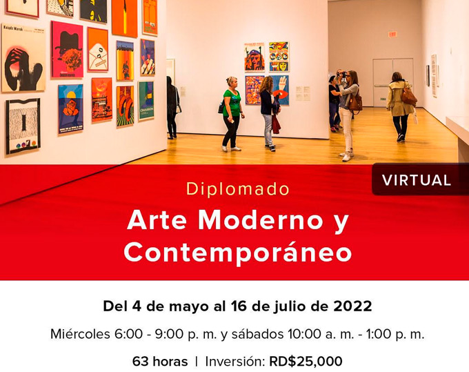 La Asociación Dominicana de Historiadores de Arte (ADHA) presenta el diplomado en “Arte Moderno y Contemporáneo” conjuntamente con la PUCMM 2 La Asociación Dominicana de Historiadores de Arte (ADHA) presenta el diplomado en “Arte Moderno y Contemporáneo” conjuntamente con la PUCMM