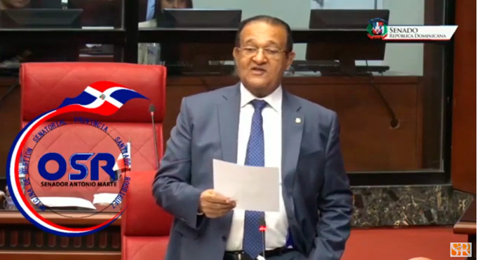 Senador Antonio Marte pide al presidente Abinader considerar Decreto (+video)