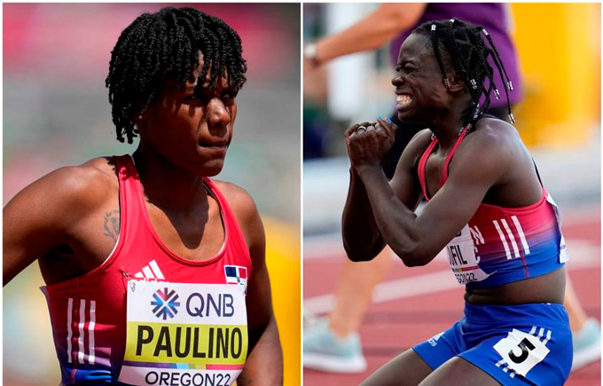 Marileidy Paulino versus Fiordaliza Confil en la final de los 400 metros