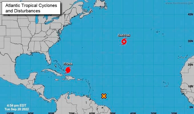 Tormenta Gaston atlantico FE