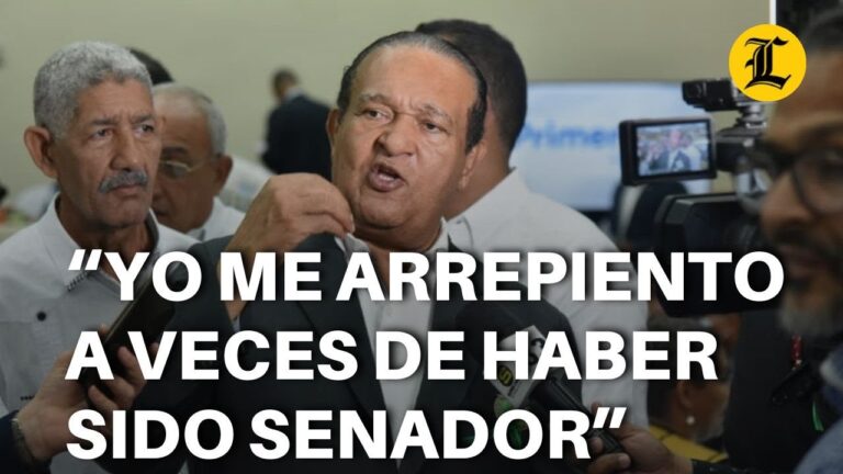 Antonio Marte: “Yo me arrepiento a veces de haber sido senador”