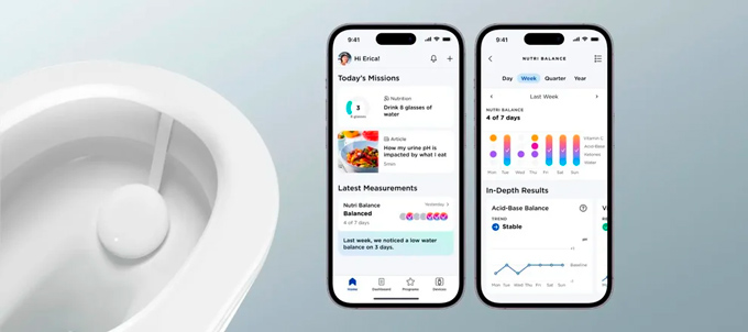 Presentan en el CES 2023 un dispositivo para inodoros que analiza la orina en tiempo real
