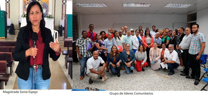 Líderes comunitarios reciben capacitación de Jueces 16 Líderes comunitarios reciben capacitación de Jueces
