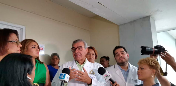 Senén Caba dice médicos acatan paro a nivel nacional