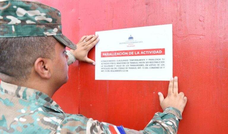 Trabajo paraliza 11 empresas por peligro de seguridad y salubridad
