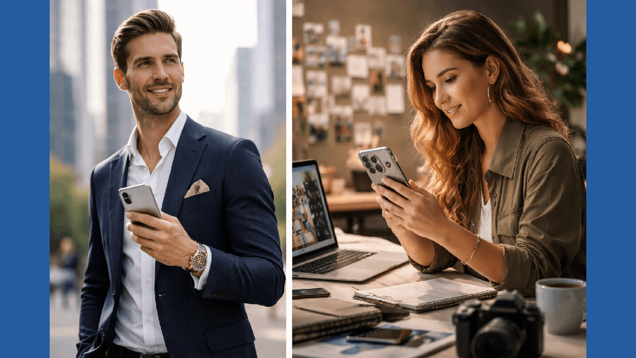 ¿Por qué se usa un móvil de alto valor: por trabajo o por impresión social? 1 Movil uso trabajo estatus f