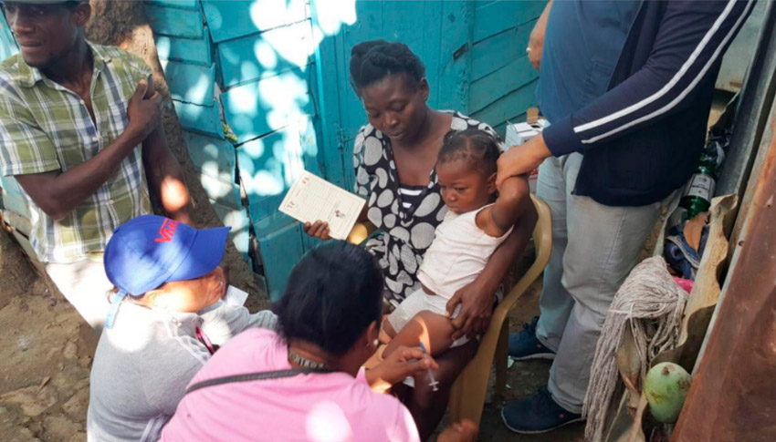 DPS inicia jornada de vacunación a inmigrantes haitianos para prevenir la Difteria 1 Difteria vacunacion SR