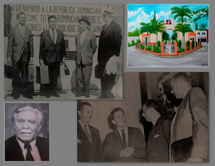 El abanderado de la democracia y un homenaje pendiente, en Dajabón 1 Angel Miolan Portal Patriotico Fuente Nacion 1961 Oleo Nelson Sanchez Riveron Casa Cultura Dajabon