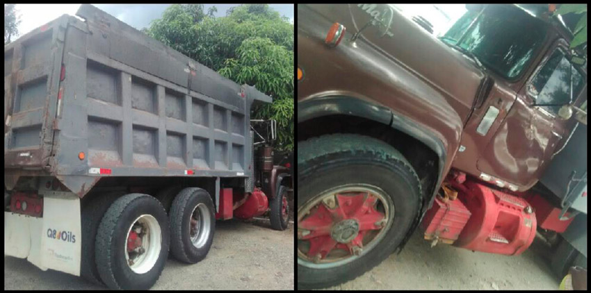 Profesor y pastor evangélico muere chocado por un camión volteo 2 Camion accidente Jose Ramon Santos